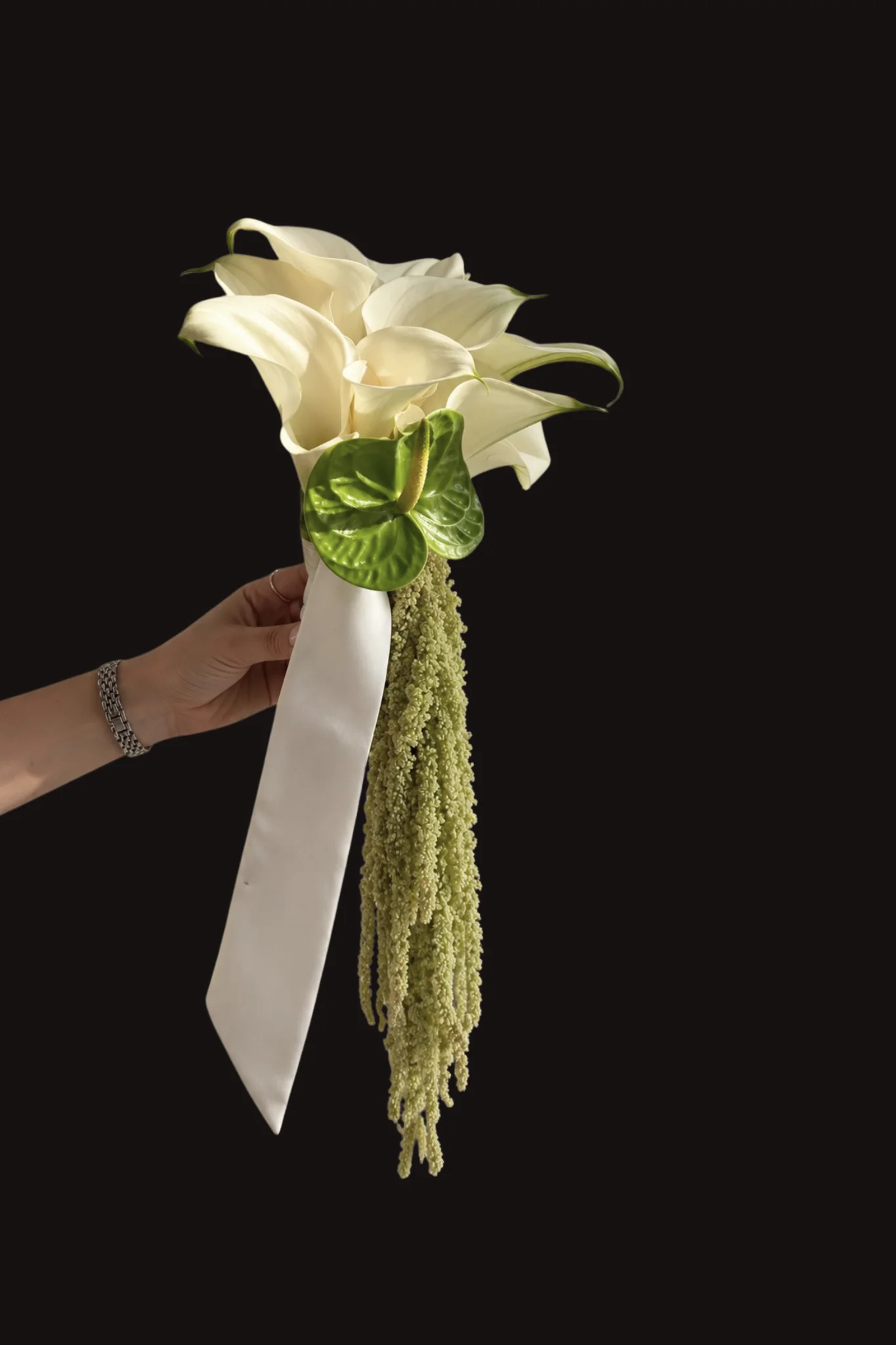 Emerald Veil Bridal Bouquet